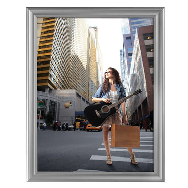 22" x 28" Decorative Snap Poster Frame, Silver - Braeside Displays